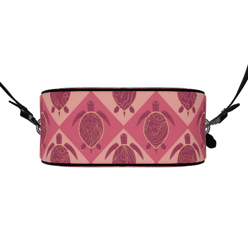 Gumdrop Bag - Nappa Leather - Topo Turtles - Pink Tide