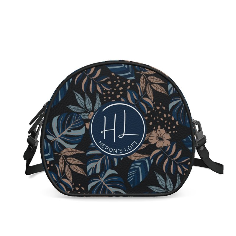 Gumdrop Bag - Nappa Leather - Midnight Monstera