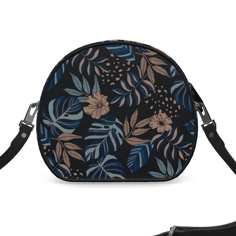 Gumdrop Bag - Nappa Leather - Midnight Monstera