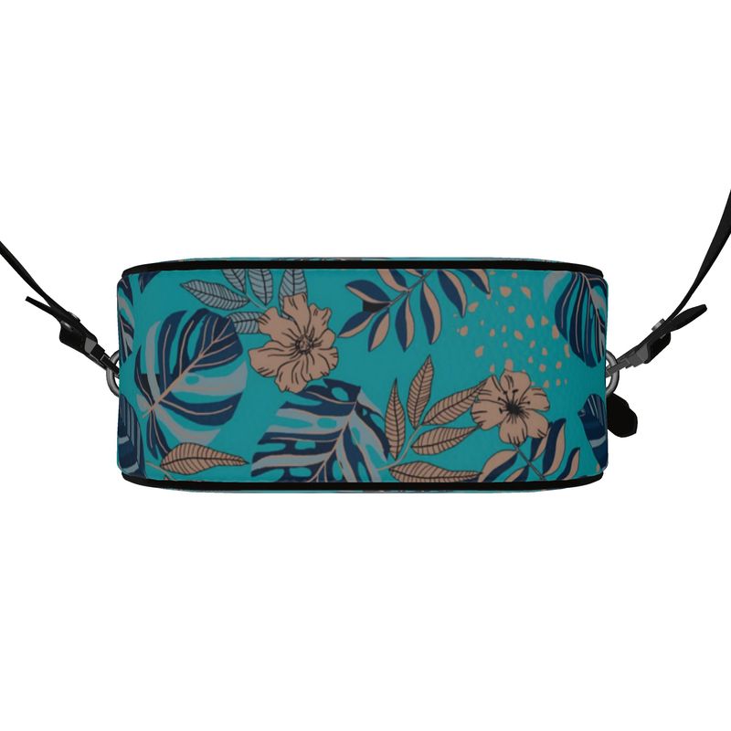 Gumdrop Bag - Nappa Leather - Midnight Monstera - Dark Cyan