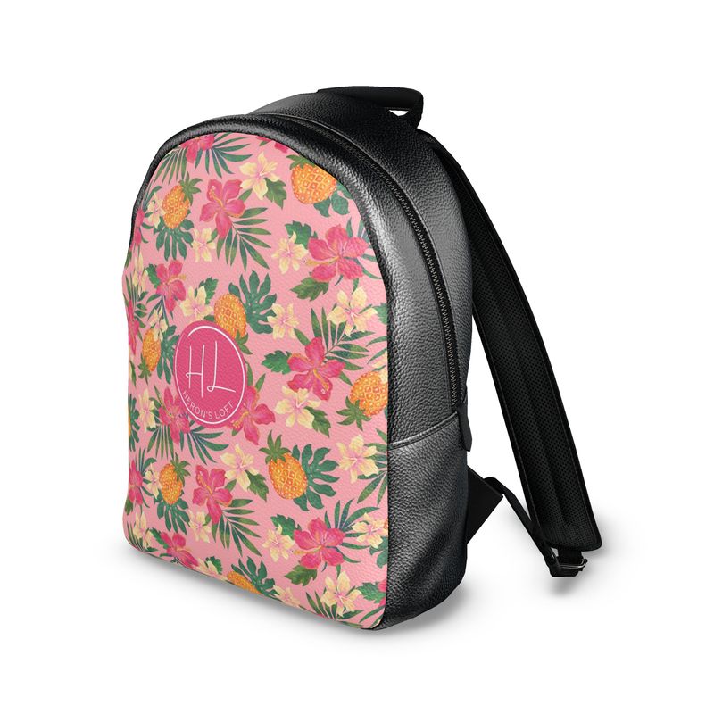 Backpack - Nappa Leather - Pineapple Paradise - Hibiscus Blush