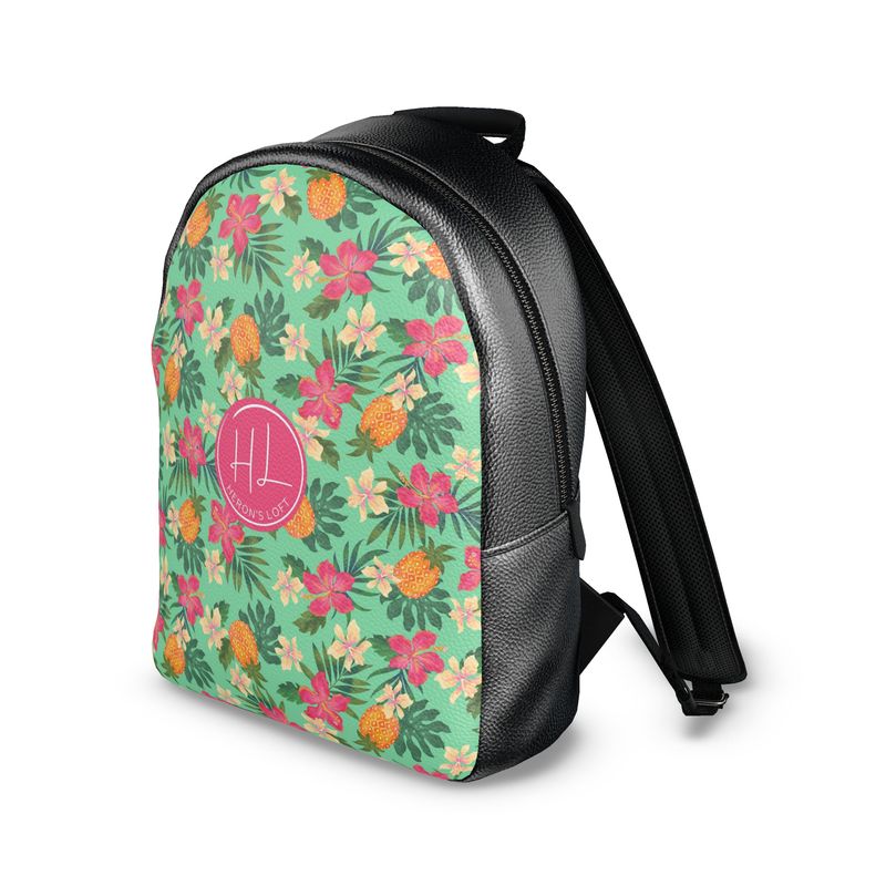 Backpack - Nappa Leather - Pineapple Paradise - Canopy Mint