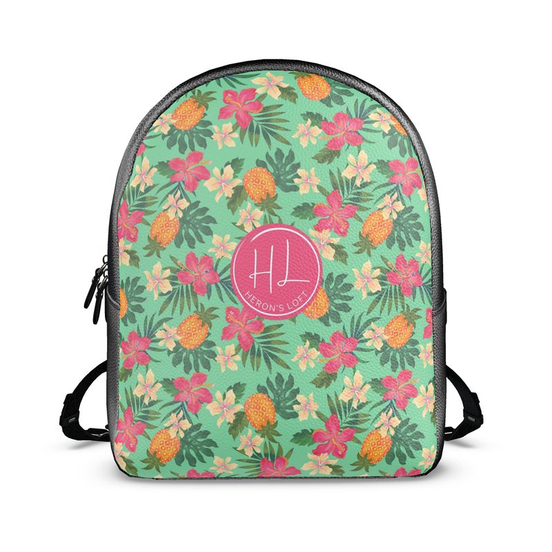 Backpack - Nappa Leather - Pineapple Paradise - Canopy Mint