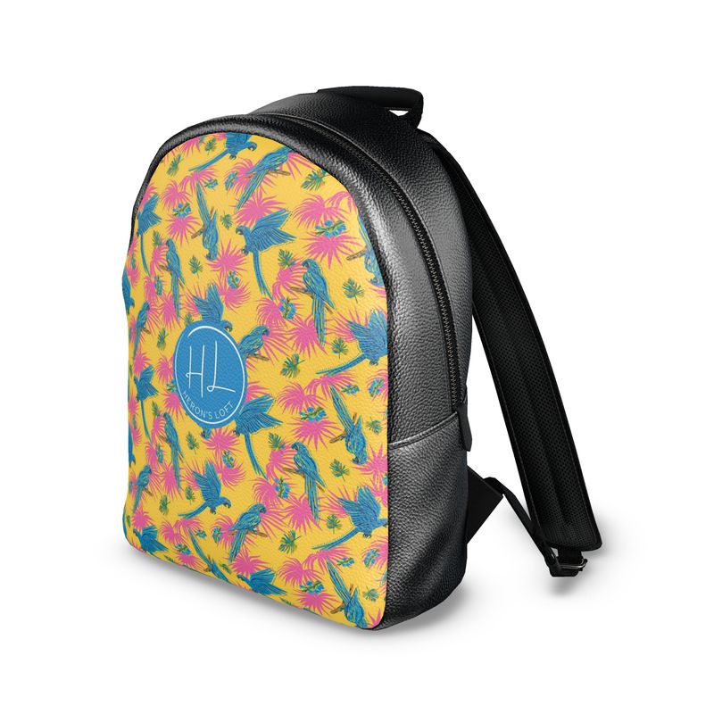 Backpack - Nappa Leather - Tropical Macaw - Saffron Yellow