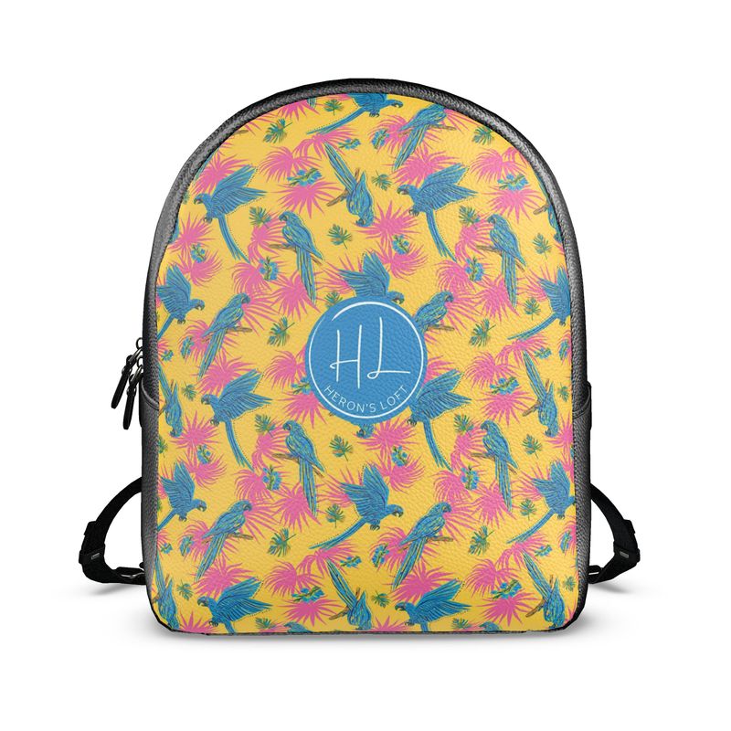 Backpack - Nappa Leather - Tropical Macaw - Saffron Yellow