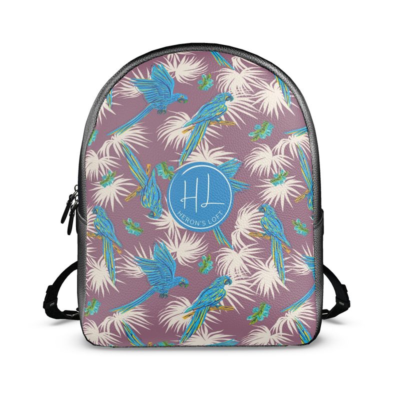 Backpack - Nappa Leather - Tropical Macaw - Plumage Rose