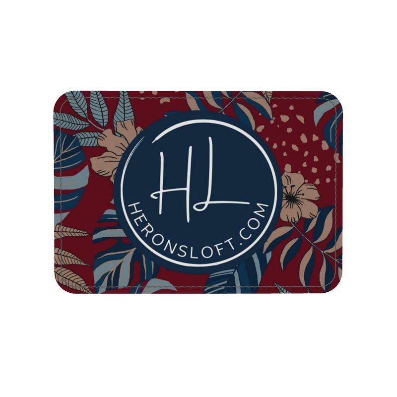 Backpack - Nappa Leather - Midnight Monstera - Crimson Nightfall