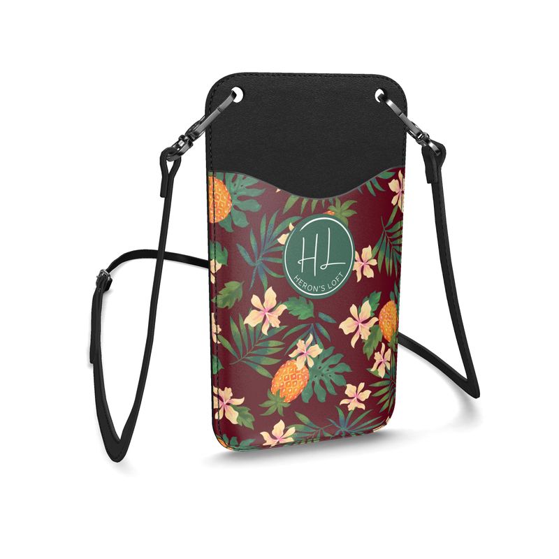 Phone Holder - Nappa Leather - Pineapple Paradise - Palmwine