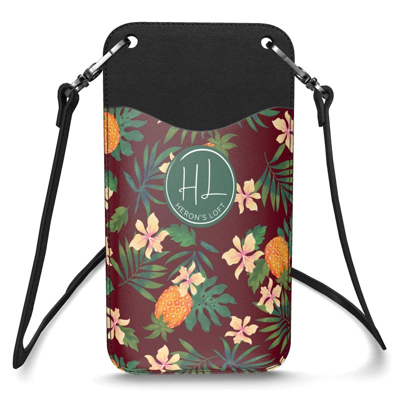 Phone Holder - Nappa Leather - Pineapple Paradise - Palmwine