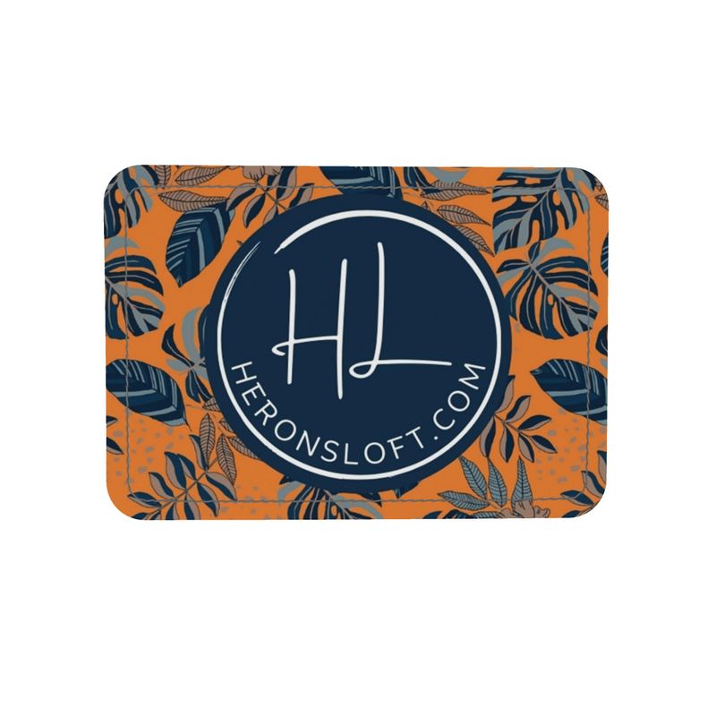 Gallery Bag - Nappa Leather - Midnight Monstera - Cadmium Orange