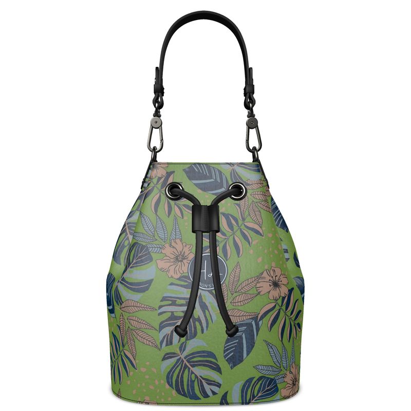 Gallery Bag - Nappa Leather - Midnight Monstera - Olive Green