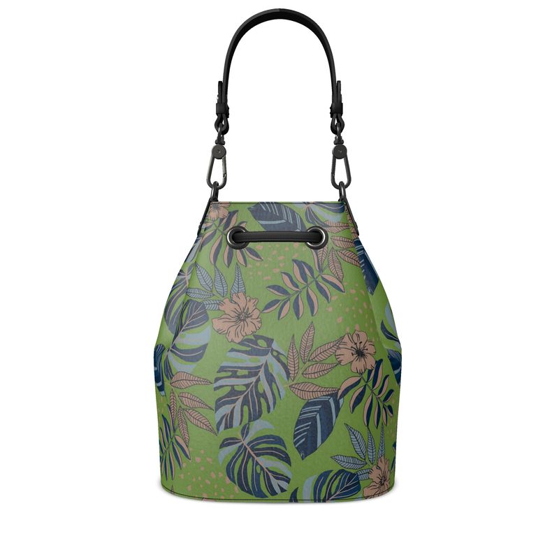 Gallery Bag - Nappa Leather - Midnight Monstera - Olive Green