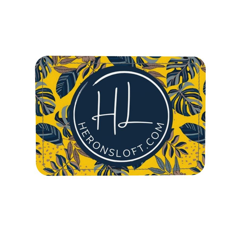 Gallery Bag - Nappa Leather - Midnight Monstera - Yellow