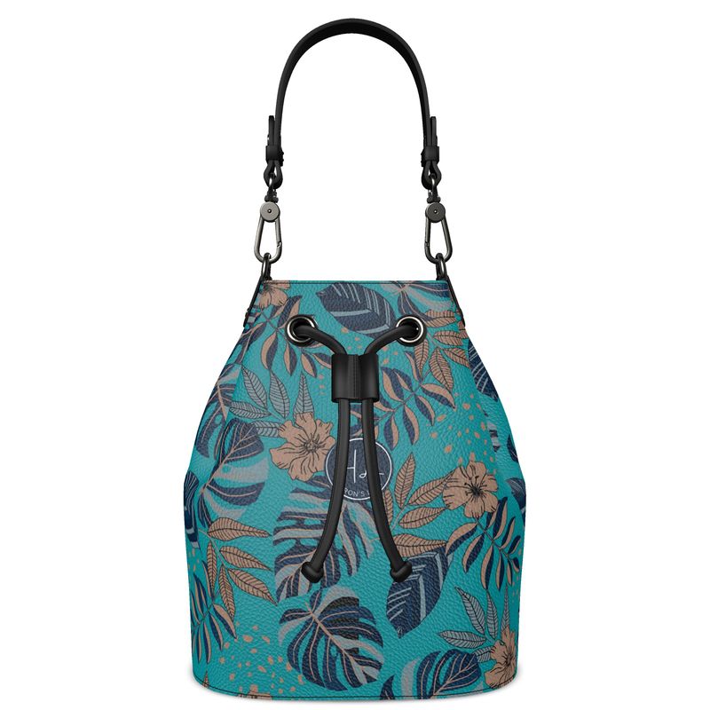 Gallery Bag - Nappa Leather - Midnight Monstera - Dark Cyan