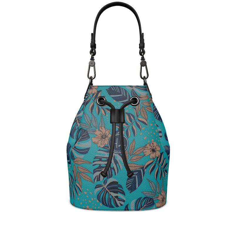 Gallery Bag - Nappa Leather - Midnight Monstera - Dark Cyan