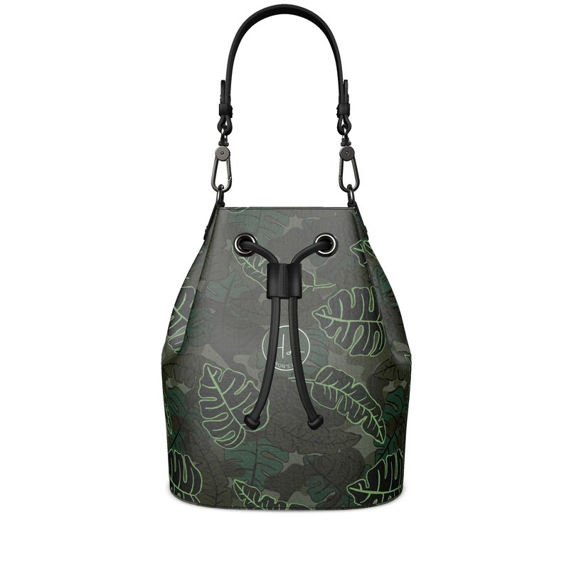 Gallery Bag - Nappa Leather - Camo Leaves - Dark