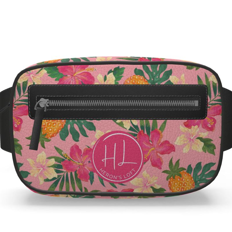 Belt Bag - Nappa Leather - Pineapple Paradise - Hibiscus Blush