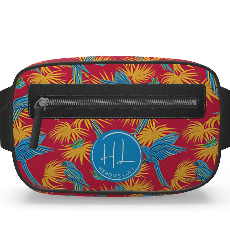 Belt Bag - Nappa Leather - Tropical Macaw - Scarlet Crest