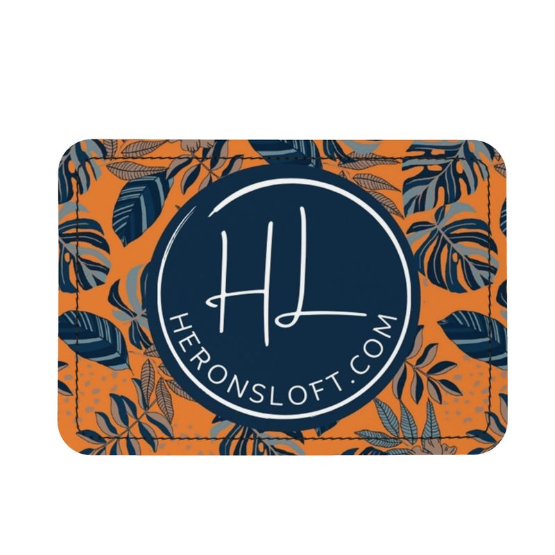 Belt Bag - Nappa Leather - Midnight Monstera - Cadmium Orange