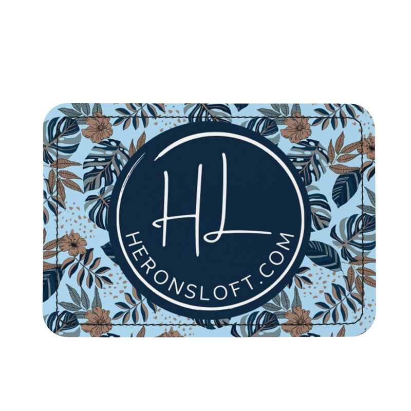 Belt Bag - Nappa Leather - Midnight Monstera - Blue Mist