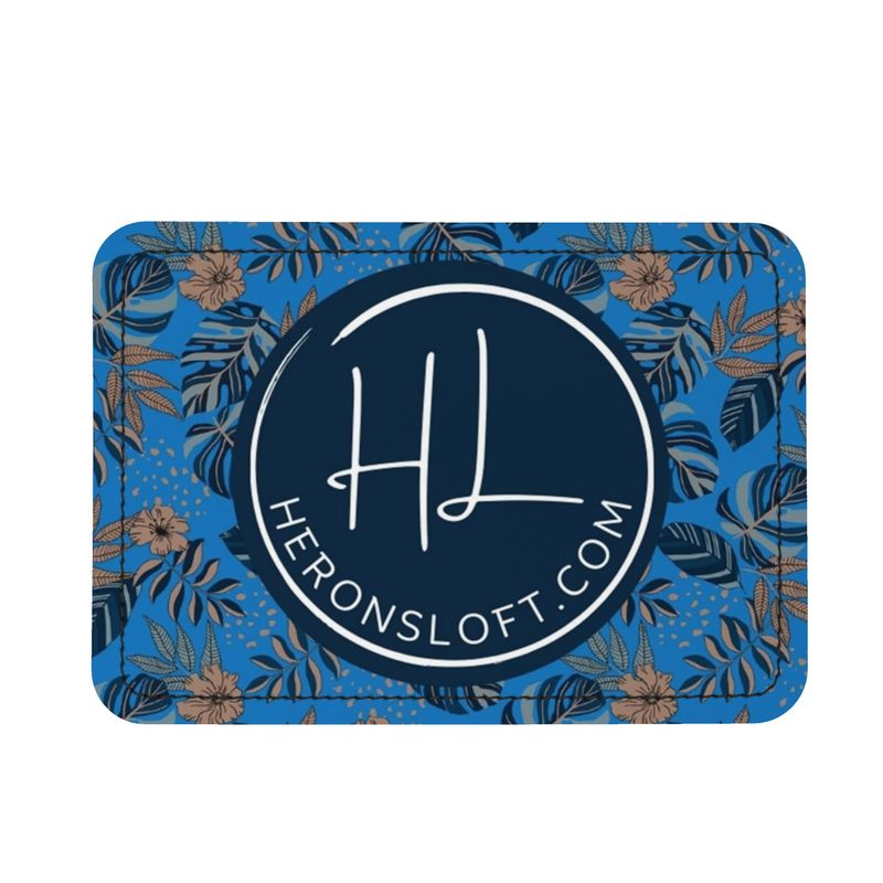 Belt Bag - Nappa Leather - Midnight Monstera - Azure Blue