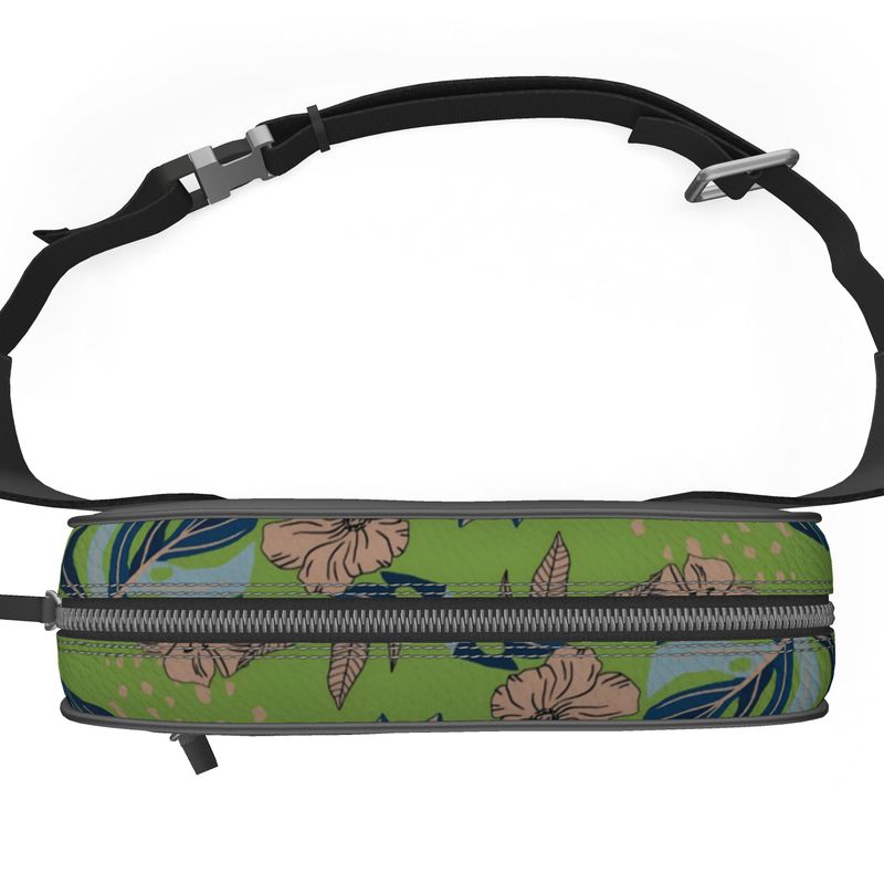 Belt Bag - Nappa Leather - Midnight Monstera - Olive Velour