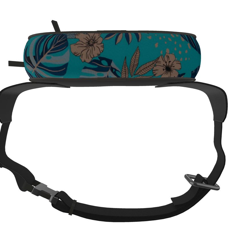 Belt Bag - Nappa Leather - Midnight Monstera - Dark Cyan