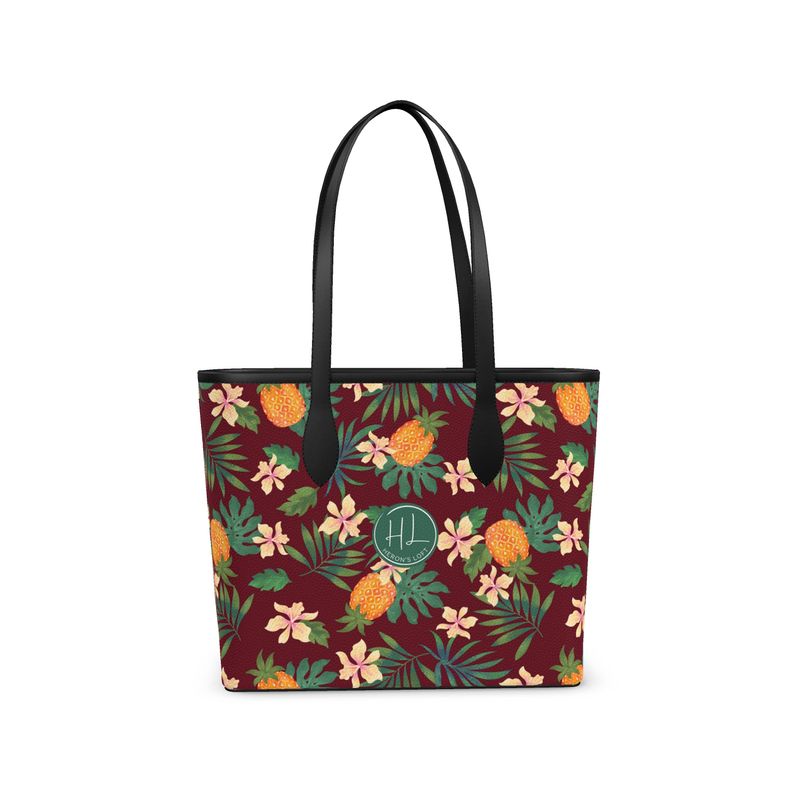 City Tote Bag - Nappa Leather - Pineapple Paradise - Palmwine