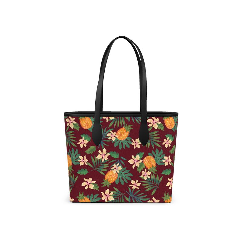 City Tote Bag - Nappa Leather - Pineapple Paradise - Palmwine