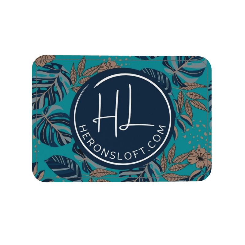 City Tote Bag - Nappa Leather - Midnight Monstera - Dark Cyan