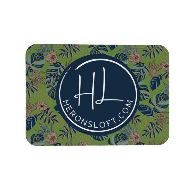 City Tote Bag - Nappa Leather - Midnight Monstera - Olive Velour