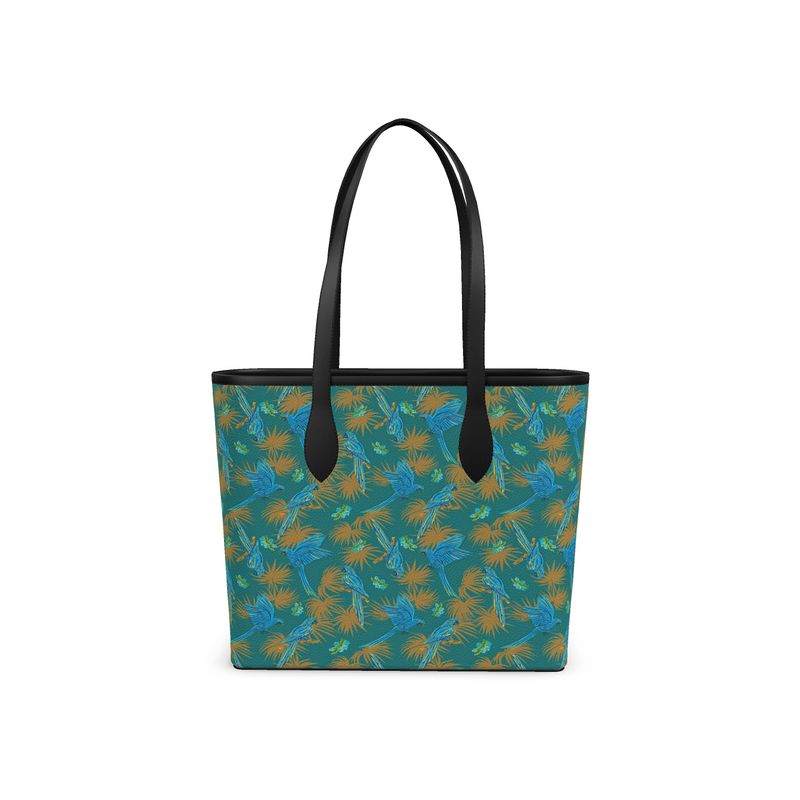 City Tote Bag - Nappa Leather - Tropical Macaw - Tealwing