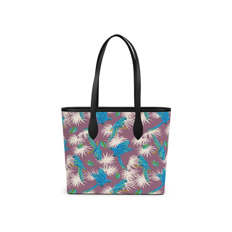 City Tote Bag - Nappa Leather - Tropical Macaw - Plumage Rose