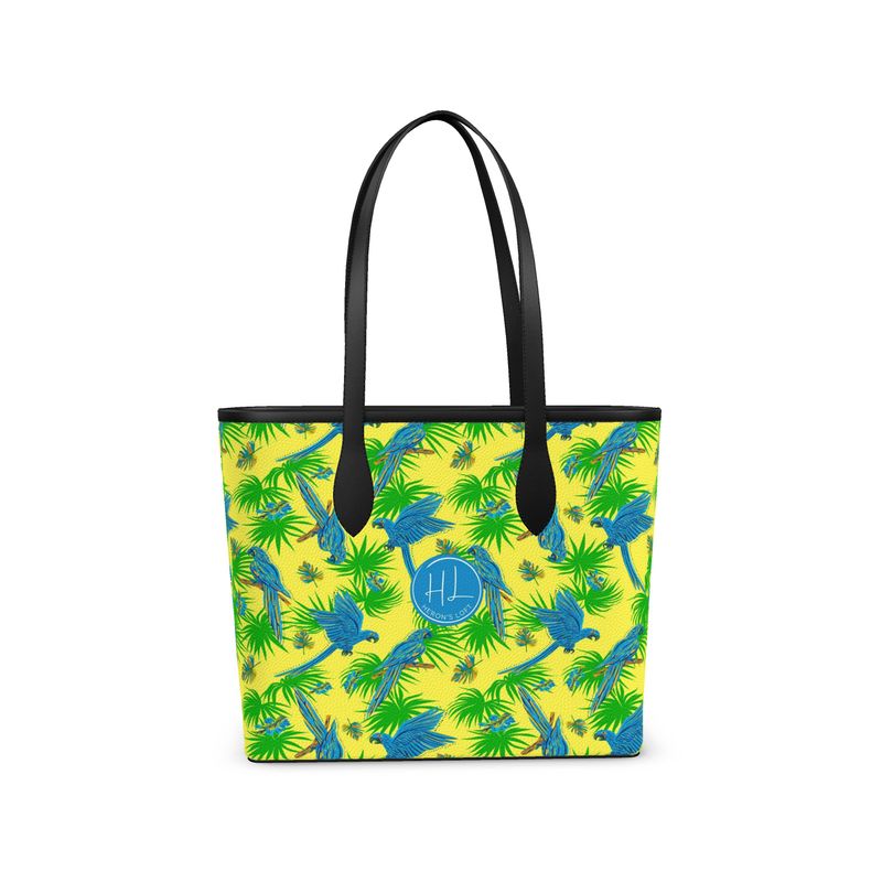City Tote Bag - Nappa Leather - Tropical Macaw - Suncrest Yellow
