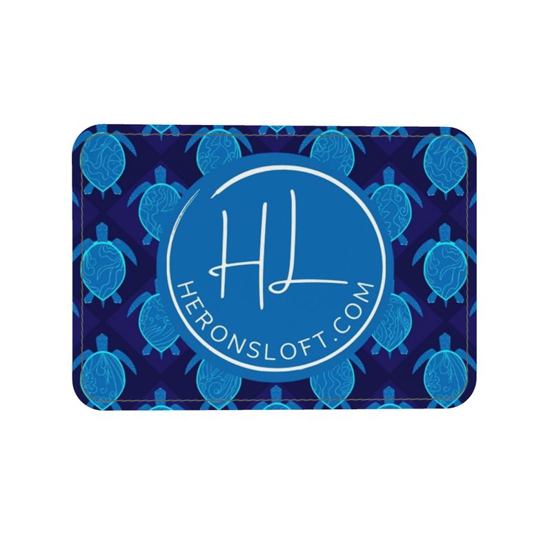 City Tote Bag - Nappa Leather - Topo Turtles - Blue Tide