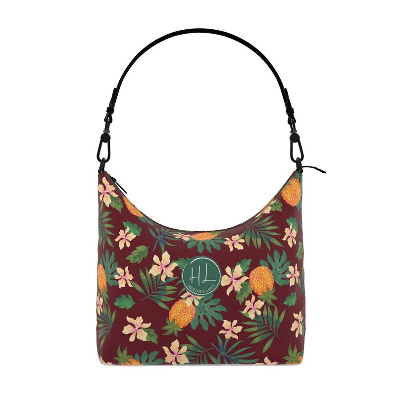 Square Shoulder Bag - Nappa Leather - Pineapple Paradise - Palmwine