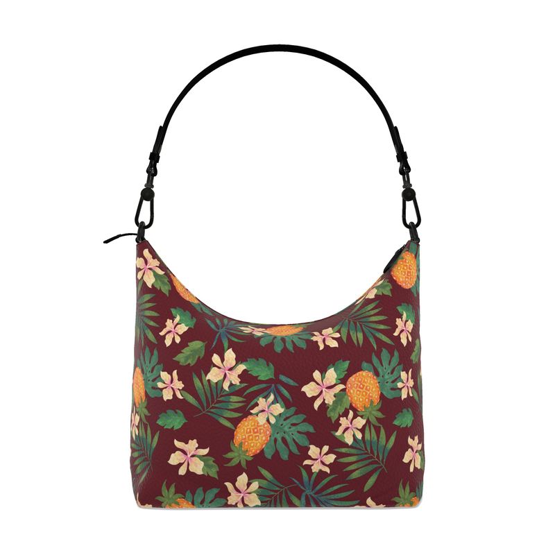 Square Shoulder Bag - Nappa Leather - Pineapple Paradise - Palmwine