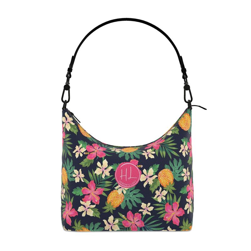 Square Shoulder Bag - Nappa Leather - Pineapple Paradise