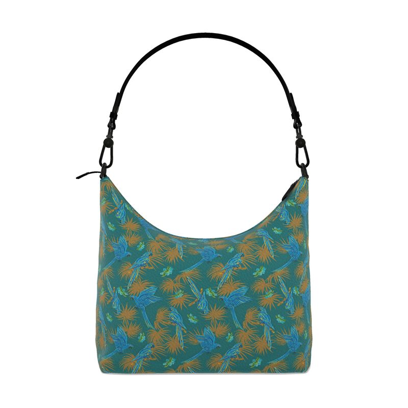 Square Shoulder Bag - Nappa Leather - Tropical Macaw - Tealwing