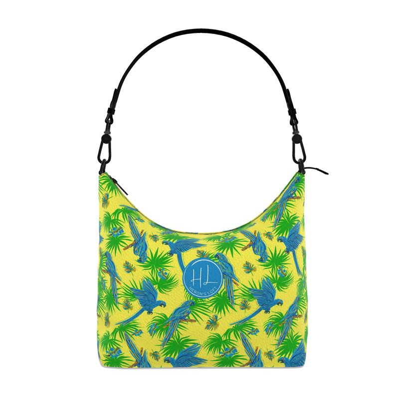 Square Shoulder Bag - Nappa Leather - Tropical Macaw - Suncrest Yellow