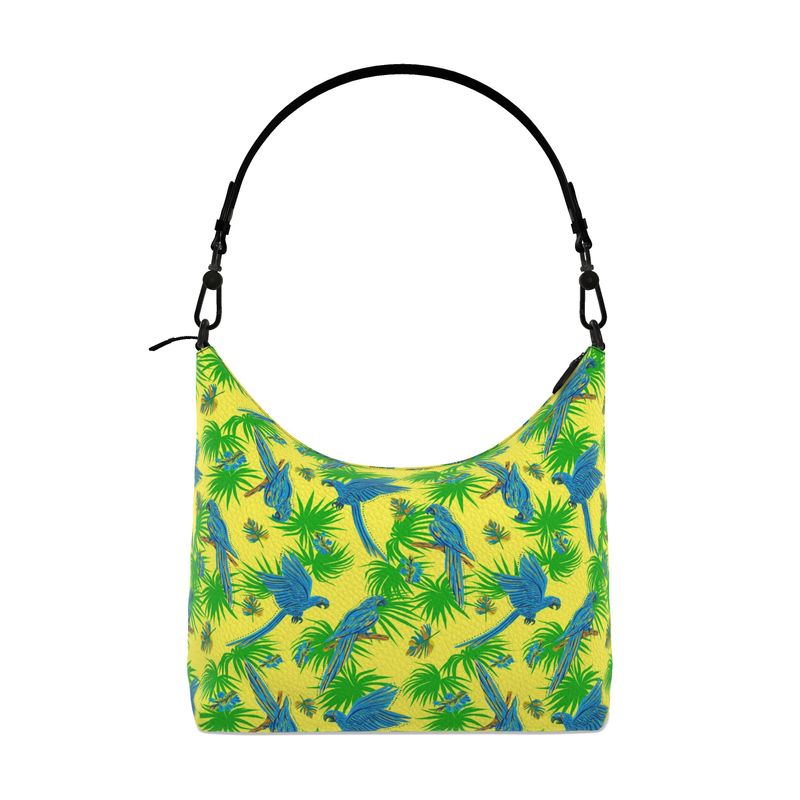 Square Shoulder Bag - Nappa Leather - Tropical Macaw - Suncrest Yellow