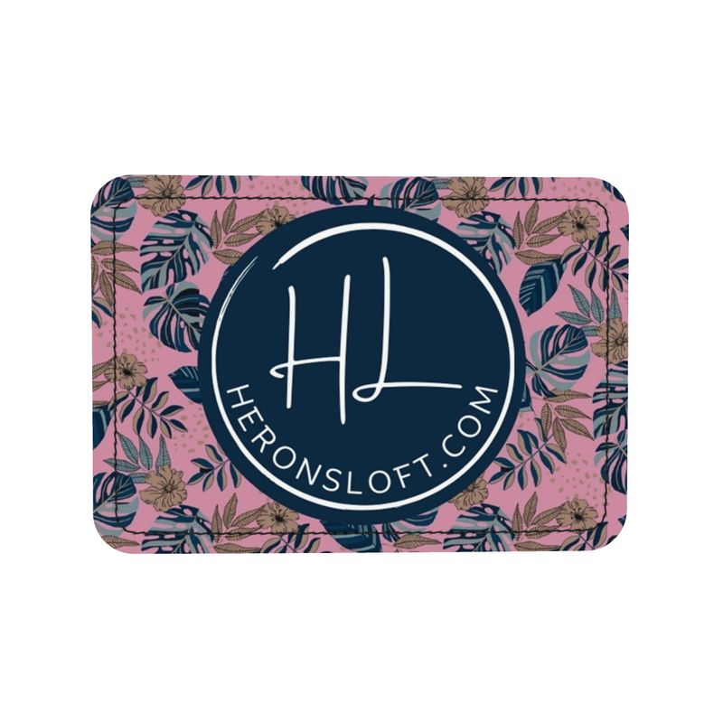 Square Shoulder Bag - Nappa Leather - Midnight Monstera - Lunaria Rose