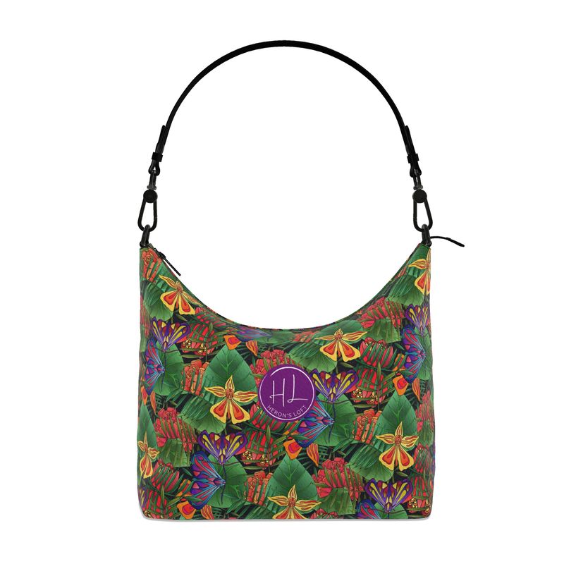 Square Shoulder Bag - Nappa Leather - Jungle Flower