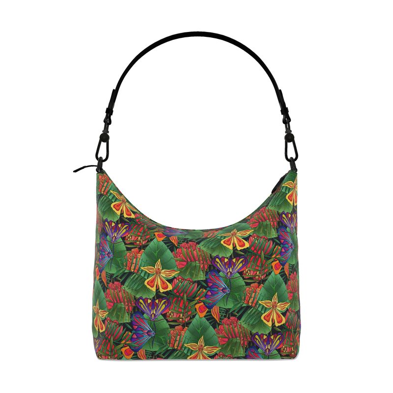 Square Shoulder Bag - Nappa Leather - Jungle Flower
