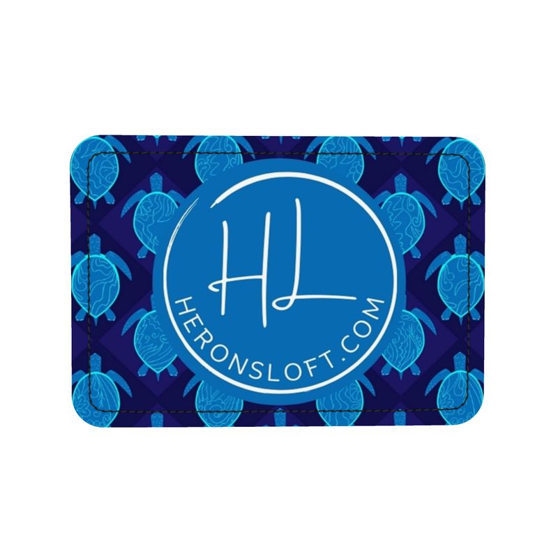 Square Shoulder Bag - Nappa Leather - Topo Turtles - Blue Tide