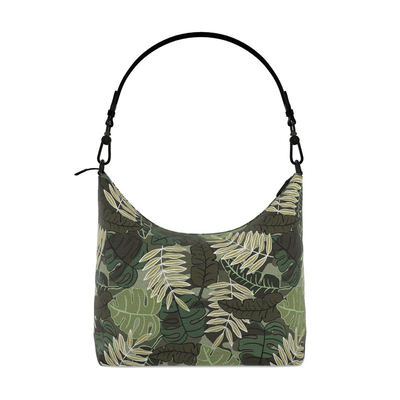 Square Shoulder Bag - Nappa Leather - Camo Leaves