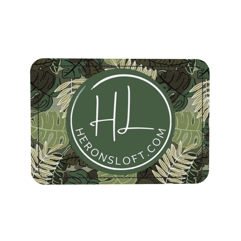 Square Shoulder Bag - Nappa Leather - Camo Leaves