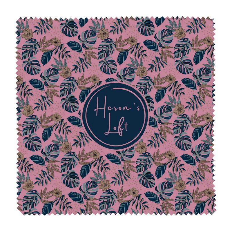 Glasses Hard Case - Midnight Monstera - Lunaria Rose