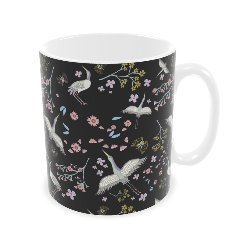 Coffee Mug - Onyx Crane