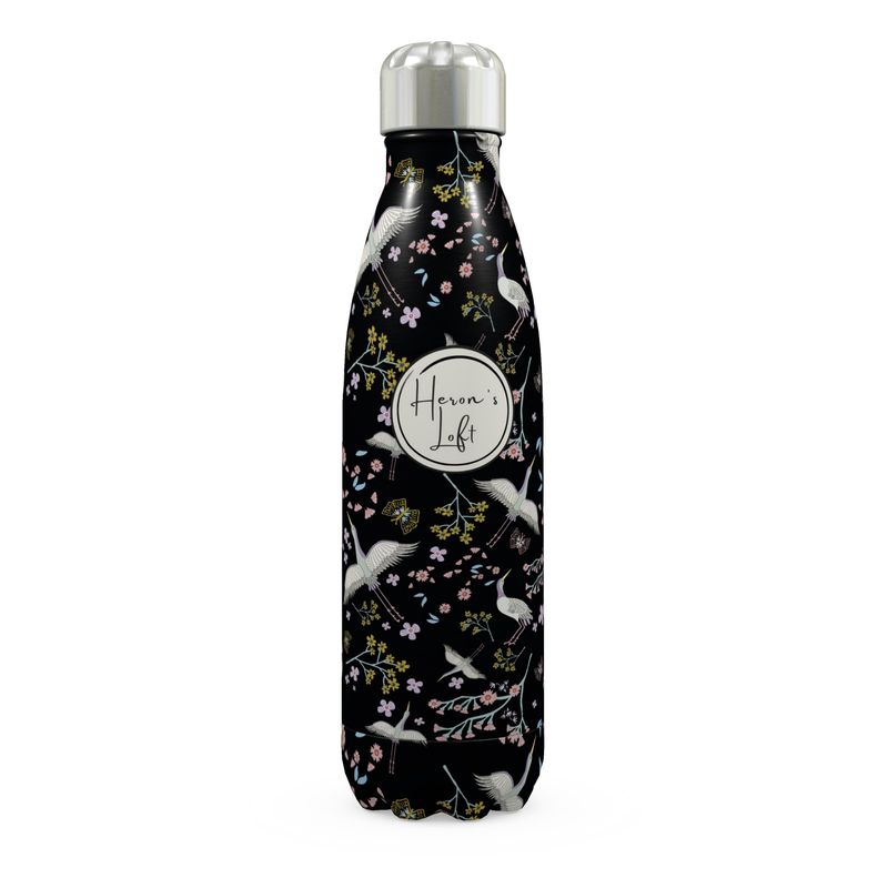 Stainless Steel Water Bottle - Onyx Crane